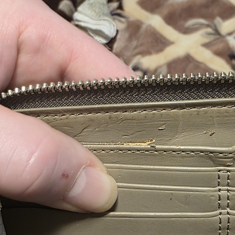 Coach Gray Snake Pattern Wallet - image 13